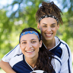 SATINIOR banda para cabello deportiva azul mantiene el cabello ordenado durante carrera