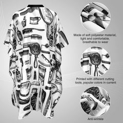 SATINIOR waterproof polyester cape highlighting quick drying and cleanability