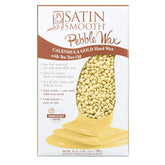 SATIN SMOOTH Calendula Gold wax beads ready to melt for gentle hair removal.