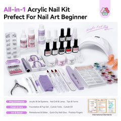 SAVILAND acrylic nail kit brushes: precise tools for smooth acrylic application.