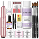 SAVILAND acrylic nail kit drill for precise shaping and salon-quality results.