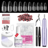 SAVILAND almond nail tips 500-pack for quick, natural-looking extensions