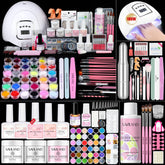 SAVILAND beginner kit contents with acrylic powder and EMA liquid for home practice