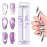 SAVILAND Cat Eye Magnet Wand with ergonomic grip for comfortable manicures.