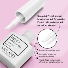 SAVILAND color blanco en gel, opción clásica para uñas elegantes.