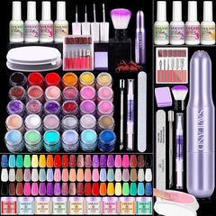 SAVILAND dip powder kit box with 30 colors for DIY manicure ideas.