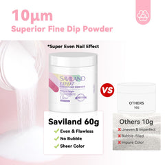SAVILAND dip sin lampara, secado rapido y cuidado de la piel, ideal para principiantes.