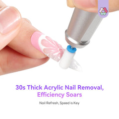 SAVILAND ergonomic nail drill handle offers comfortable grip during long sessions.