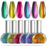 SAVILAND Esmalte Chameleon: seis colores holográficos para uñas llamativas