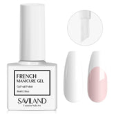SAVILAND es esmalte gel Frances 5s para una línea de sonrisa impecable.