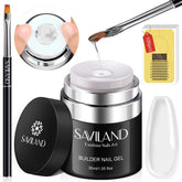 Gel builder de 30 ml claro de SAVILAND para uñas resistentes y pulidas.