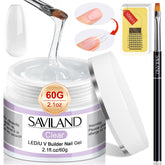 SAVILAND kit gel constructor uñas transparente para extensiones ligeras