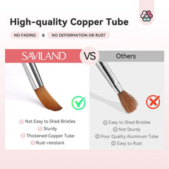 SAVILAND Kolinsky brush size 10 closeup helps precise sculpting with minimal bristle waste.