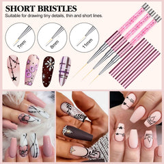 SAVILAND 11mm liner brush for floral detailing and fine marbling.