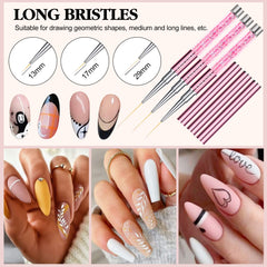 SAVILAND 9mm liner brush for precise lines and soft gradients in designs.