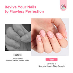 SAVILAND Nails before and after use showing smoother surface.