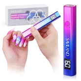 SAVILAND UV light for nails front view showing compact design for on-the-go curing
