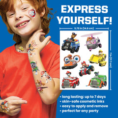 Savvi tatuajes Paw Patrol, visuales divertidos para fiestas infantiles