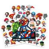 Savvi tatuajes temporales Avengers – 50 diseños de héroes para fiestas.