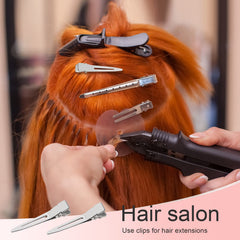 SBYURE silver metal hair clip pack suitable for versatile styling at home or in the salon
