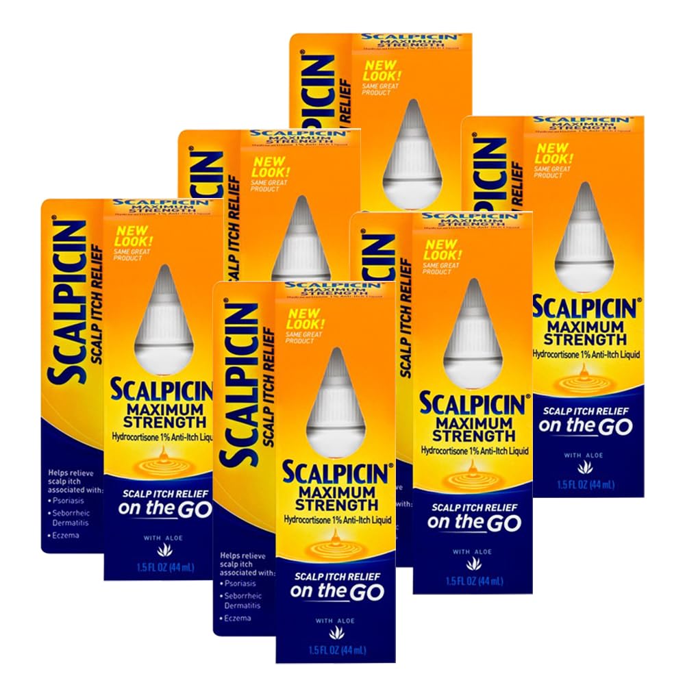 Scalpicin bottle anti-itch liquid for scalp relief.