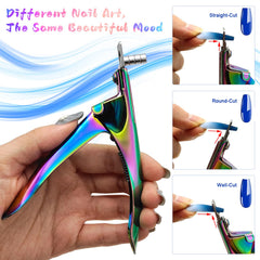 Scartink Rainbow acrylic cutter portable design fits neatly in hand for on-the-go trims.