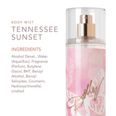 SCENT BEAUTY Dolly Parton Tennessee Sunset pink bottle shows feminine vibe.