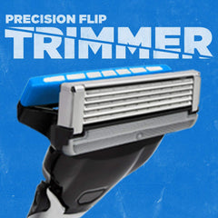 Schick Hydro 5 ergonomic rubber grip for secure control while shaving.