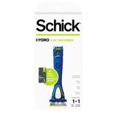 Schick Hydro 5 Groomer razor for shaving and trimming with comfort.