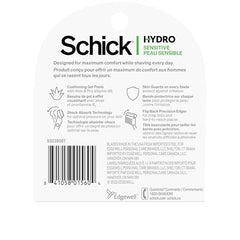 Schick Hydro 5 Sense refill highlighting 7 gel pools for instant lubrication