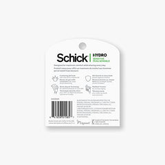 Sensitive gel formula with herbal extracts cushions skin during shaving.