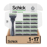 Schick Hydro Sensitive Razor close-up with skin guards protecting against irritation