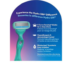 Schick Hydro Silk 5 Curve-Sensing blades follow curves for close shaving.