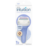Schick Intuition Pure Nourishment razor handle with built-in moisture for a smooth shave