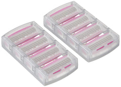 Schick Quattro for Women refill featuring pivoting head to follow body contours for precision.
