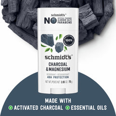 Schmidt's desodorante aroma natural esencial, aroma fresco y suave durante todo el día.