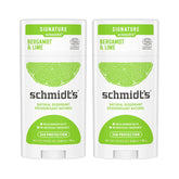 Schmidt's Bergamot y Lima, barra natural, protección de 24 horas.