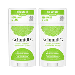 Schmidt's Bergamot y Lima, barra natural, protección de 24 horas.