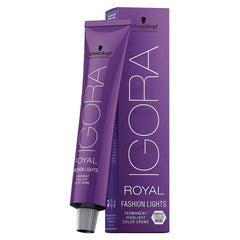 Schwarzkopf Igora Royal Fashion Lights red bottle pour for bold fashion highlights.