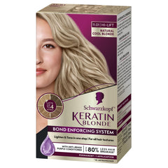 Schwarzkopf Keratin Blonde color cream bottle for at-home color results
