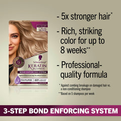 Schwarzkopf Keratin Blonde color cream tube ready for professional-grade lightening