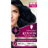 Schwarzkopf Keratin Color Midnight Black box for at-home professional-grade color.