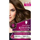 Schwarzkopf Keratin Color pre-color serum protects and preps hair for even dyeing.