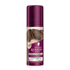 Schwarzkopf Keratin Root Color Spray close-up with precise nozzle for targeted gray coverage
