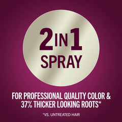 Schwarzkopf Keratin Root Spray showing thicker roots effect