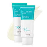SCINIC Enjoy Super Mild Sun Essence, botella compacta para uso diario, protección suave.
