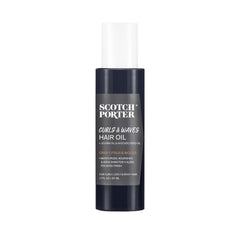 Scotch Porter Aceite para cabello, vista de la botella, sella la humedad.
