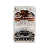 Pinzas Scunci de doble lazo, 6 cm, para recogidos rápidos y duraderos.