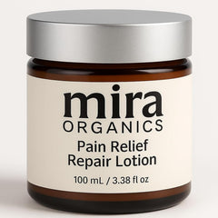 SDXJIOGE Mira Relief Repair Lotion bottle pour for quick, non-greasy hydration.