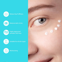 Seacall crema ojos cafeína alivio rápido de hinchazón durante el día.